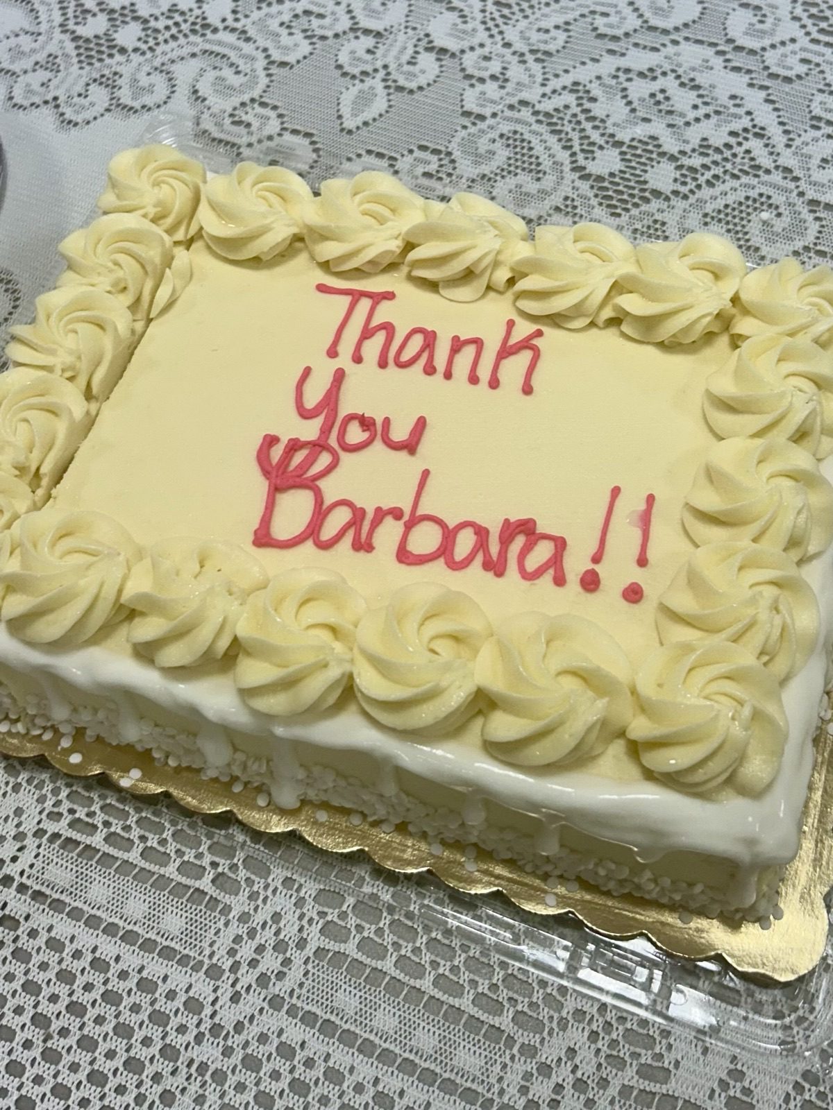 Thank You Barbara!! — July 23, 2026.