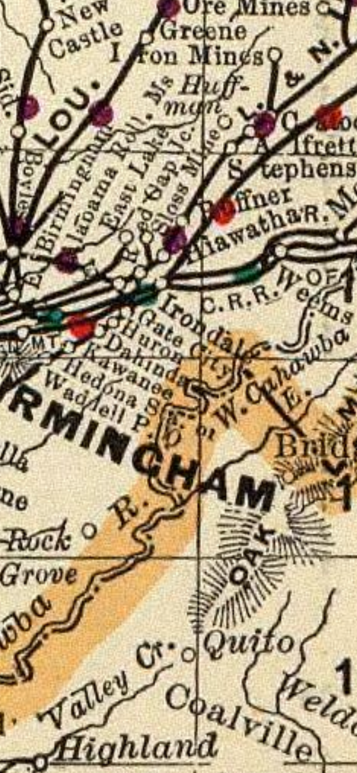 Crestline Neighborhood Boundary Map