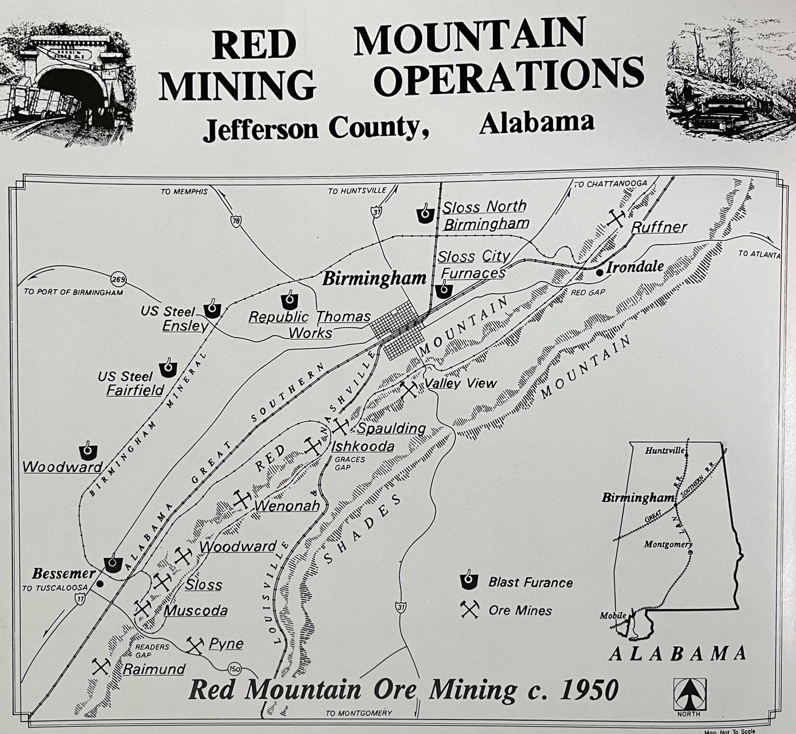 Red Mountain Mining Operations, c. 1950