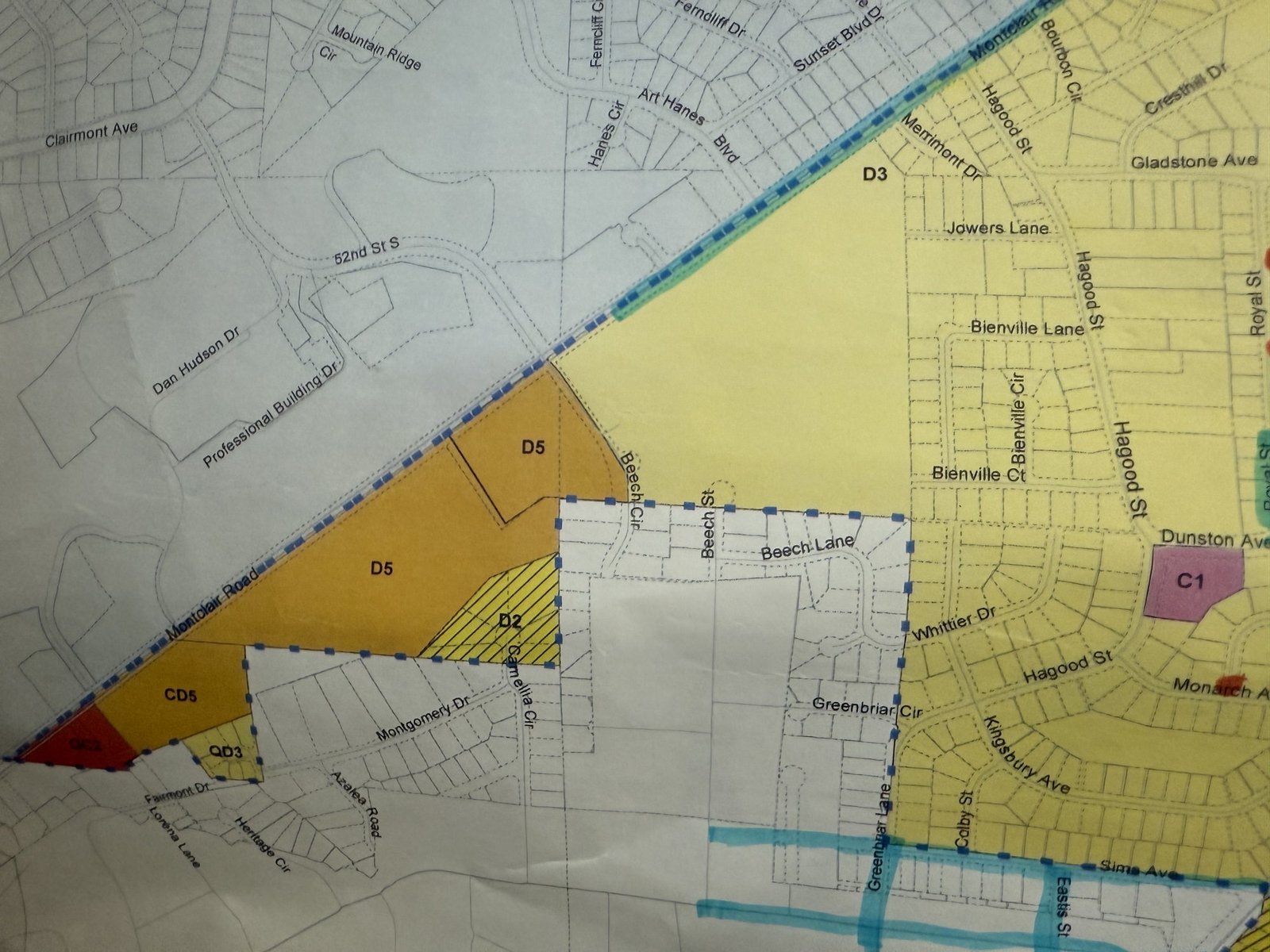 Crestline Zoning & Planning Map