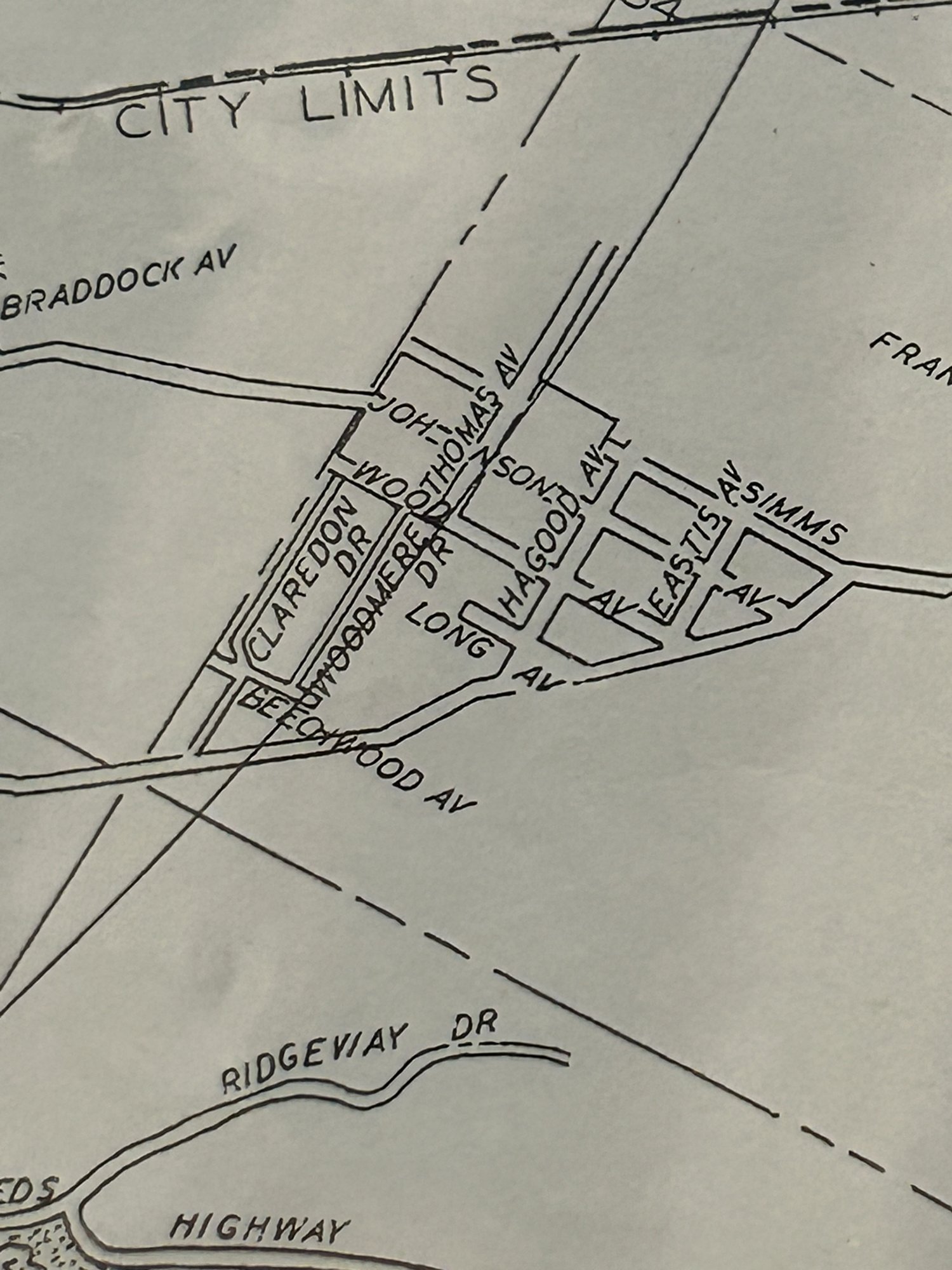 Crestline Area Street Map